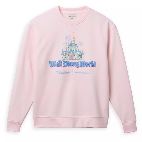 New Stoney Clover Lane Walt Disney World Cinderella Castle Pink Sweatshirt - Picture 1 of 3